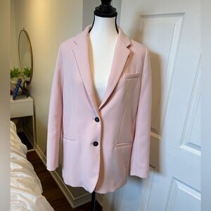 Zara Blush Pink Oversized Blazer XS | Spring Minimalist Workwear